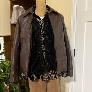 Dark Brown Leather Jacket